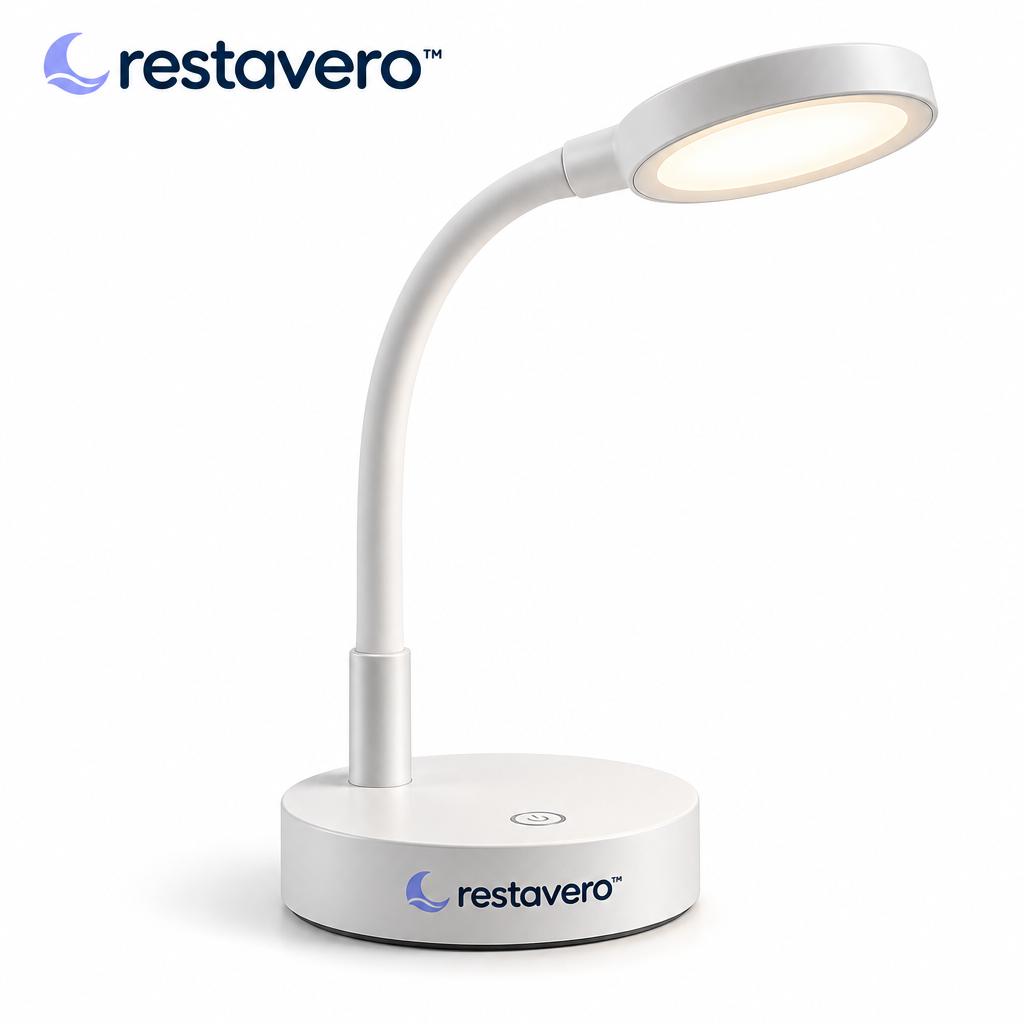 restavero™ Bedside Reading Light — White background product image