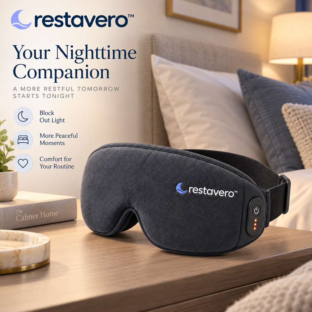 restavero™ Heated Sleep Eye Mask — Product gallery image 4