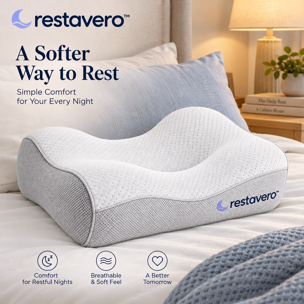 restavero™ Neck Support Sleep Pillow — Product gallery image 2