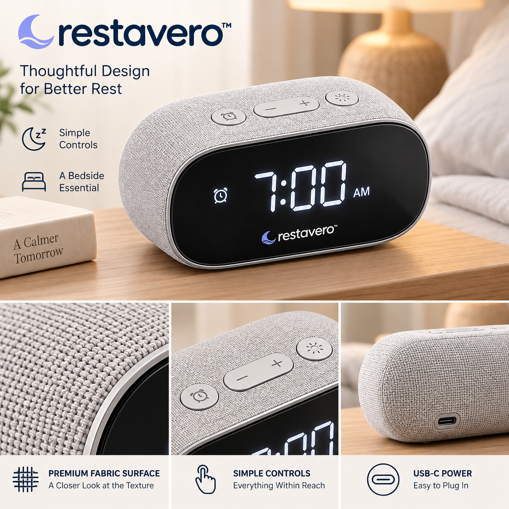 restavero™ Smart Alarm Clock — Product gallery image 5