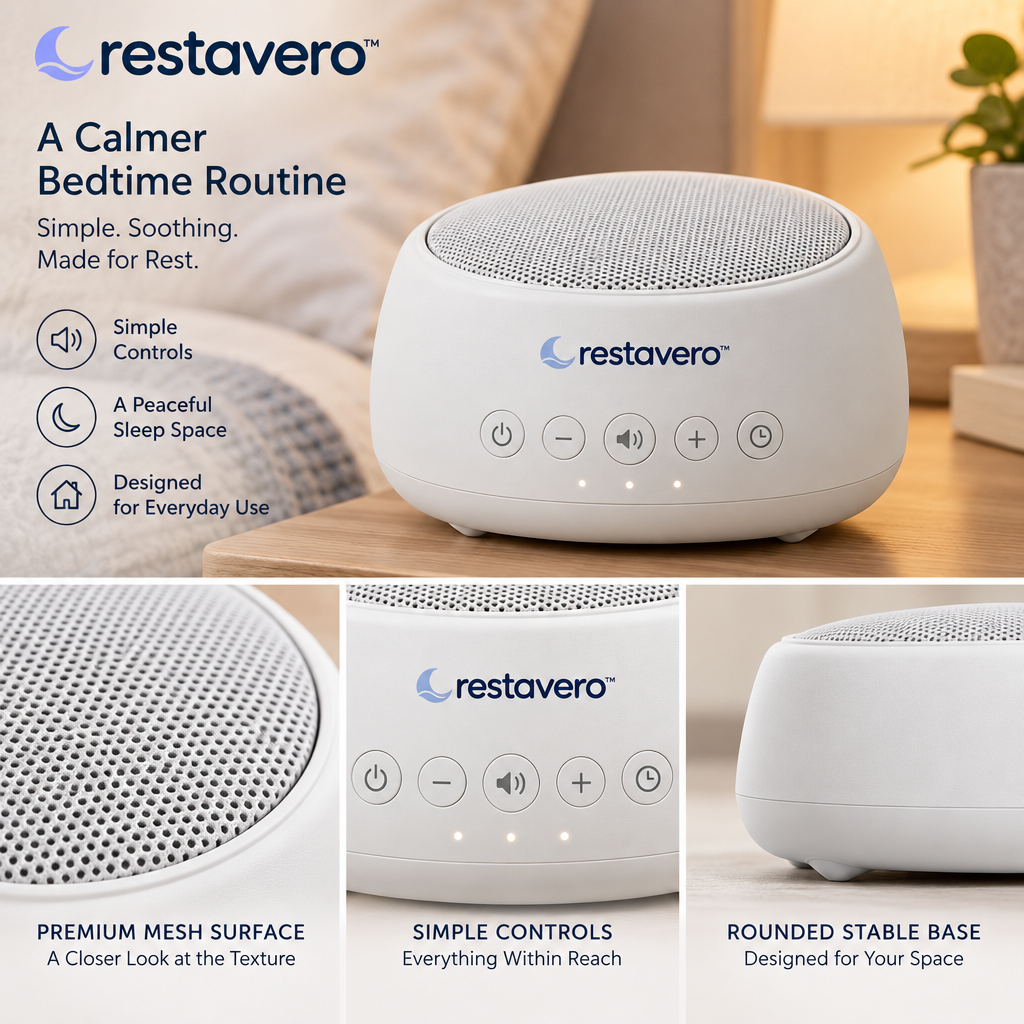 restavero™ White Noise Sleep Machine — Product gallery image 5